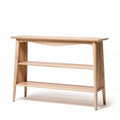 Stolik konsolowy z drewna w kolorze naturalnym 120 x 30 x 75cm
